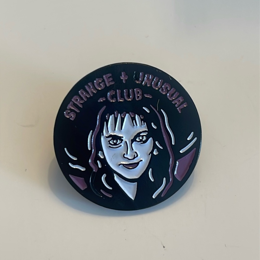 Strange and Unusual Club Lydia Deetz Beetlejuice Enamel Pin
